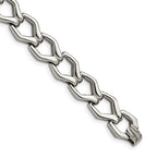 Chisel Stainless Steel Polished Fancy Open Link Bracelet