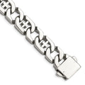 Chisel Stainless Steel Polished Crosses Link Bracelet