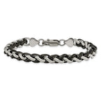 Chisel Stainless Steel Polished Black IP-plated Bracelet