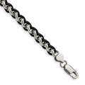 Chisel Stainless Steel Polished Black IP-plated Bracelet