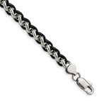 Chisel Stainless Steel Polished Black IP-plated Bracelet