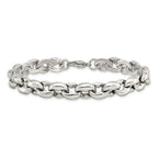 Chisel Stainless Steel Polished 8.25 inch Oval Link Bracelet