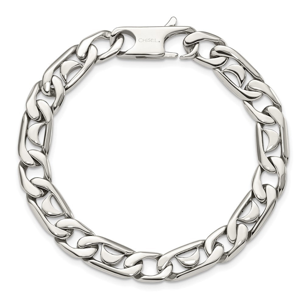 Chisel Stainless Steel Polished Fancy Link Bracelet