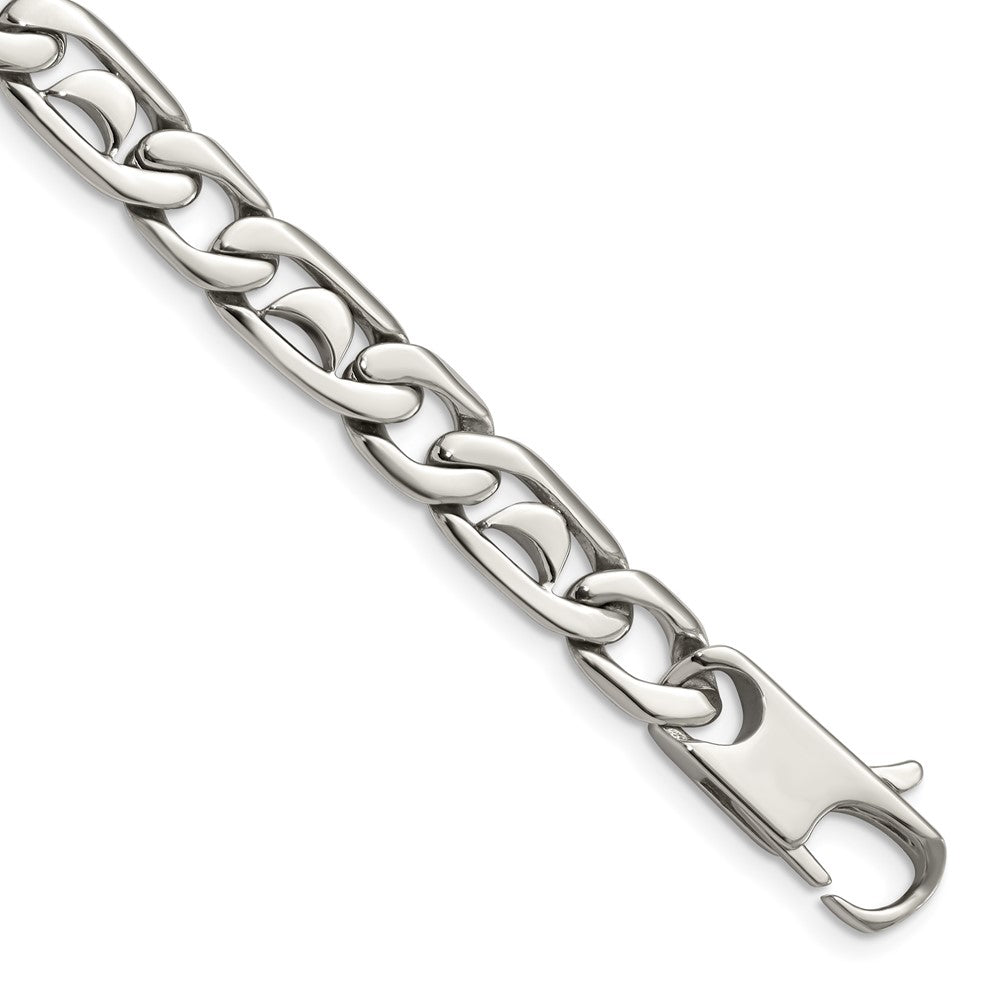 Chisel Stainless Steel Polished Fancy Link Bracelet