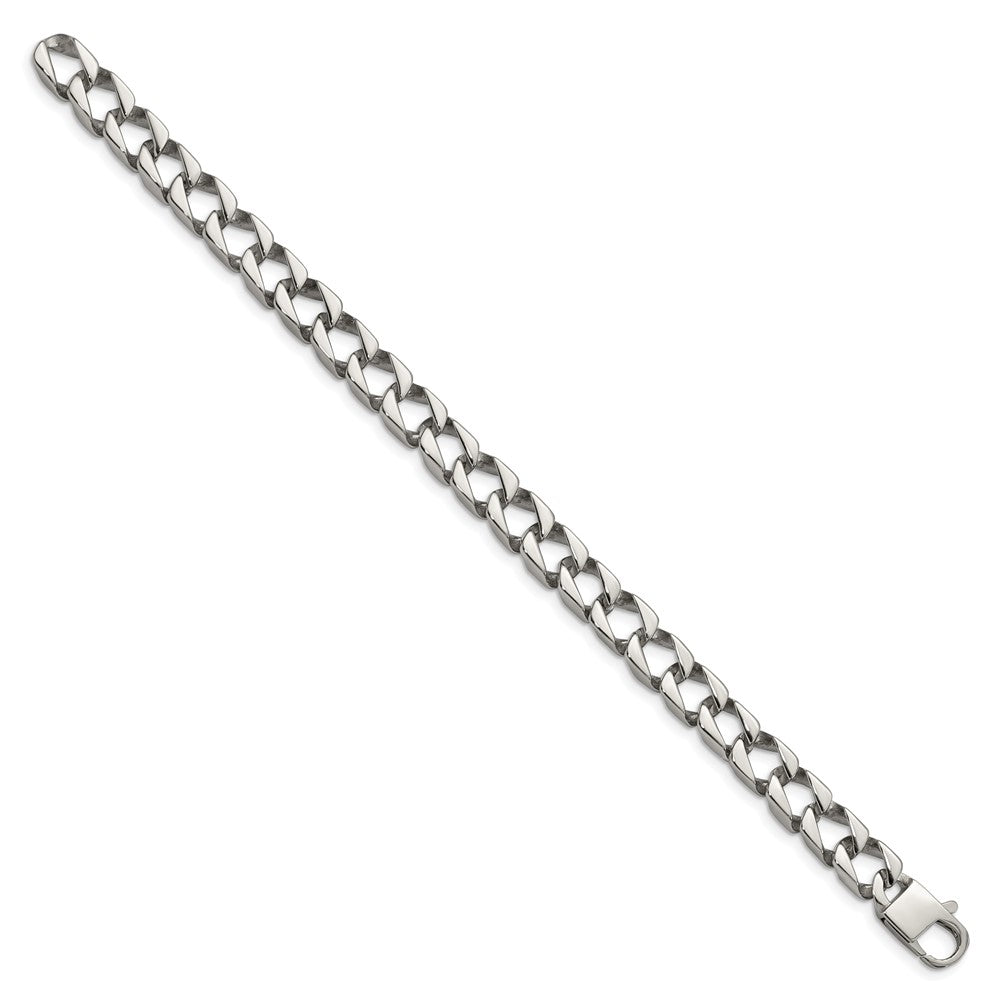 Chisel Stainless Steel Polished Square Link Bracelet