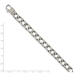 Chisel Stainless Steel Polished Square Link Bracelet