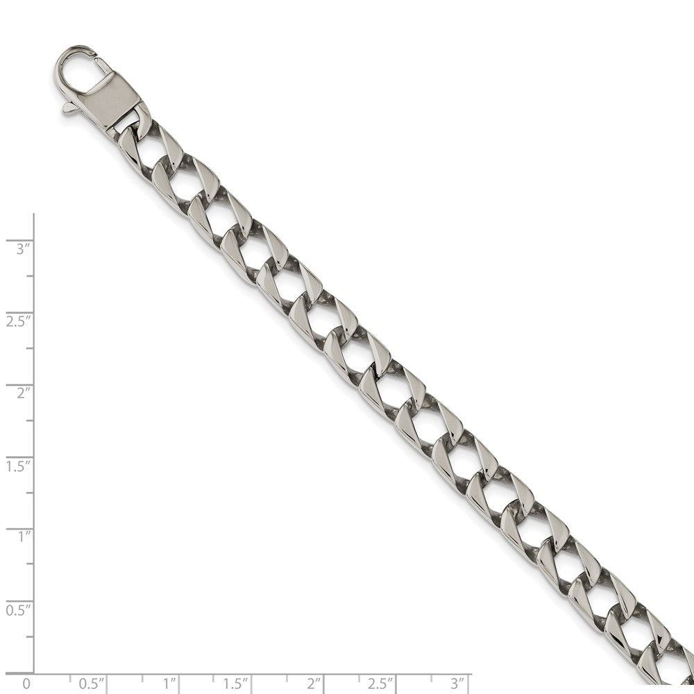 Chisel Stainless Steel Polished Square Link Bracelet