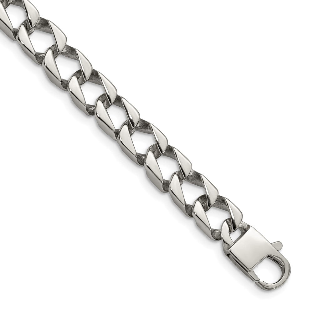 Chisel Stainless Steel Polished Square Link Bracelet