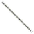 Chisel Stainless Steel Polished Oval Links Bracelet
