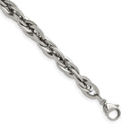 Chisel Stainless Steel Polished Oval Links Bracelet