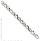 Chisel Stainless Steel Polished Anchor/Open Link Bracelet