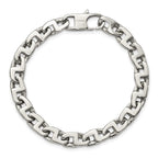 Chisel Stainless Steel Polished Fancy Square Link Bracelet