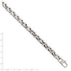 Chisel Stainless Steel Polished Fancy Square Link Bracelet