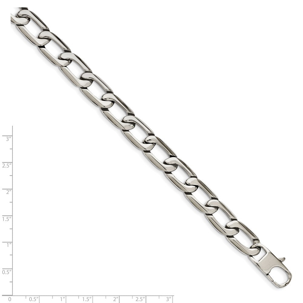 Chisel Stainless Steel Polished Open Link Bracelet