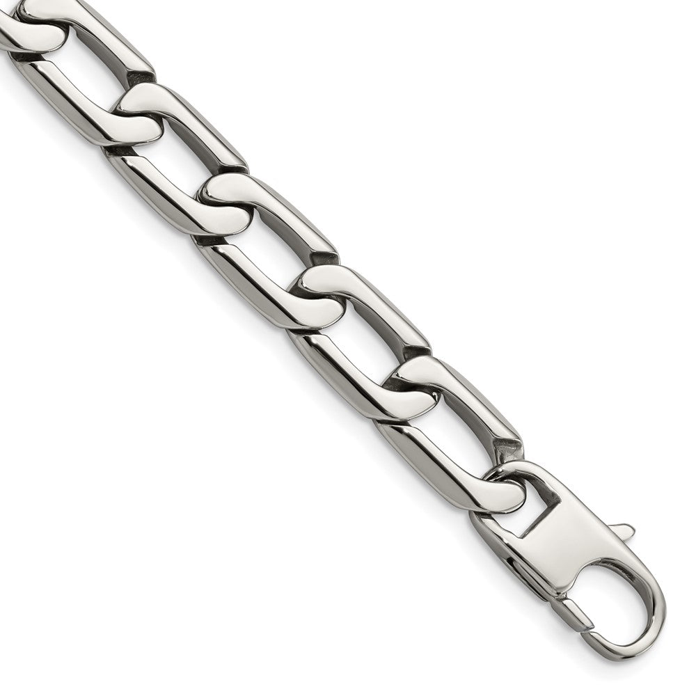 Chisel Stainless Steel Polished Open Link Bracelet