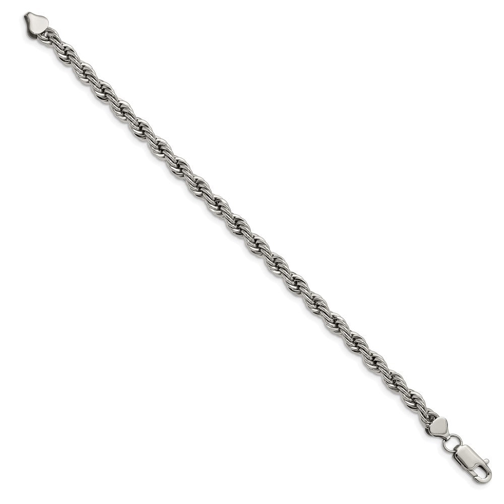 Chisel Stainless Steel Polished 6mm Rope Bracelet