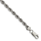 Chisel Stainless Steel Polished 6mm Rope Bracelet
