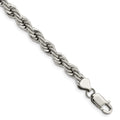 Chisel Stainless Steel Polished 7mm Rope Bracelet