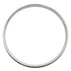Stainless Steel Polished Brown and Black Enameled Bangle