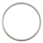 Stainless Steel Polished Yellow Enameled Bangle