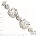 Stainless Steel Multi-Circle with 1in extension Polished Bracelet