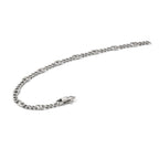Chisel Stainless Steel Polished 4mm Figaro Bracelet