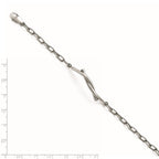 Stainless Steel Polished and Twisted Bracelet