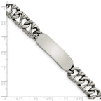 Chisel Stainless Steel Polished 8.5 inch ID Bracelet