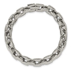 Chisel Stainless Steel Polished 9 inch Square Link Bracelet