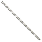 Stainless Steel Brushed and Polished 8in Bracelet