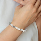 Stainless Steel Brushed and Polished 8in Bracelet