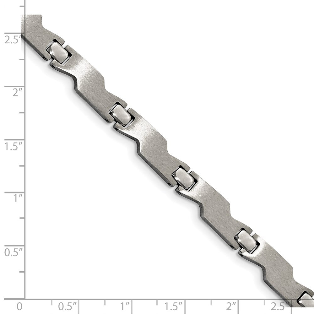 Stainless Steel Brushed and Polished 8in Bracelet
