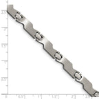 Stainless Steel Brushed and Polished 8in Bracelet