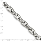 Chisel Stainless Steel Polished with CZ 9 inch Bracelet