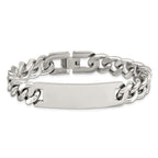 Chisel Stainless Steel Polished Curb Chain 7.75 inch ID Bracelet