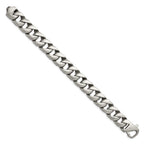 Chisel Stainless Steel Brushed Curb Bracelet