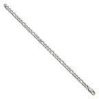 Chisel Stainless Steel Polished Figaro Bracelet