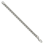 Chisel Stainless Steel Polished Rounded Box Bracelet