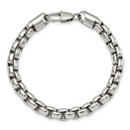 Chisel Stainless Steel Polished Rounded Box Bracelet