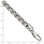 Chisel Stainless Steel Polished Rounded Box Bracelet