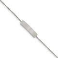 Stainless Steel Polished 7in w/1 inch ext. ID Bracelet