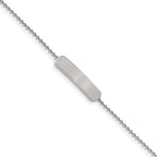 Stainless Steel Polished 7in w/1 inch ext. ID Bracelet