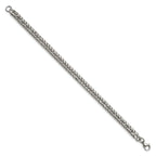 Chisel Stainless Steel Polished Double Curb Chain Bracelet