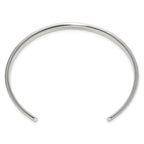 Chisel Stainless Steel with 18k Gold Accent Polished and Textured with 1/20 carat Diamond Cuff Bangle