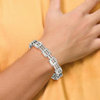 Chisel Stainless Steel Polished 7.75 inch Link Bracelet