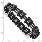 Stainless Steel Polished Black IP-plated Bracelet