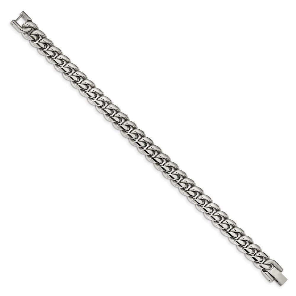 Chisel Stainless Steel Polished Curb Bracelet