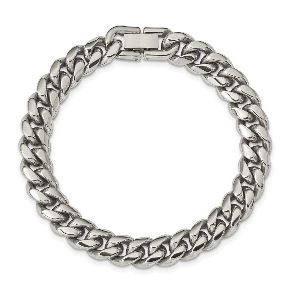 Chisel Stainless Steel Polished Curb Bracelet