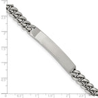 Chisel Stainless Steel Polished Curb Chain 8.25 inch ID Bracelet