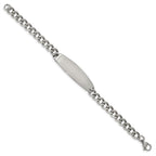 Chisel Stainless Steel Polished Curb Chain 8.25 inch ID Bracelet